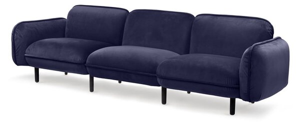 Divano in velluto blu scuro Bean - EMKO