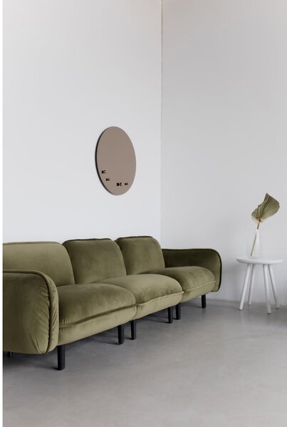 Divano in velluto blu scuro Bean - EMKO