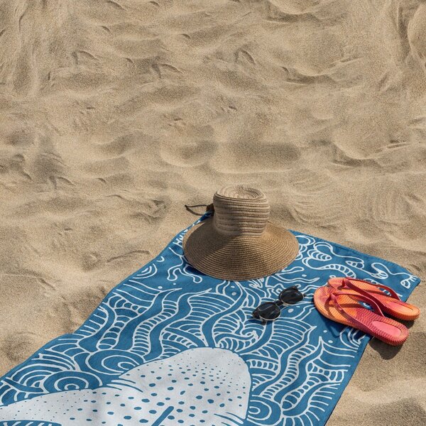 Telo mare blu 90x180 cm Shark - DecoKing