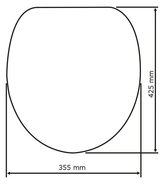 Sedile per WC con chiusura facilitata Beech Nature, 43 x 37 cm - Wenko