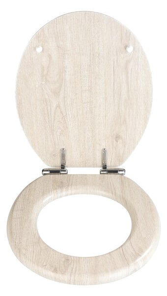 Sedile per WC leggero con chiusura facilitata Rovere, 42,5 x 35,5 cm - Wenko