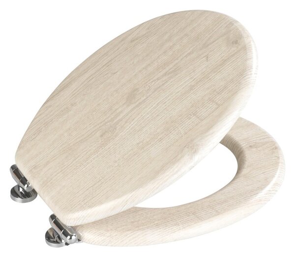 Sedile per WC leggero con chiusura facilitata Rovere, 42,5 x 35,5 cm - Wenko