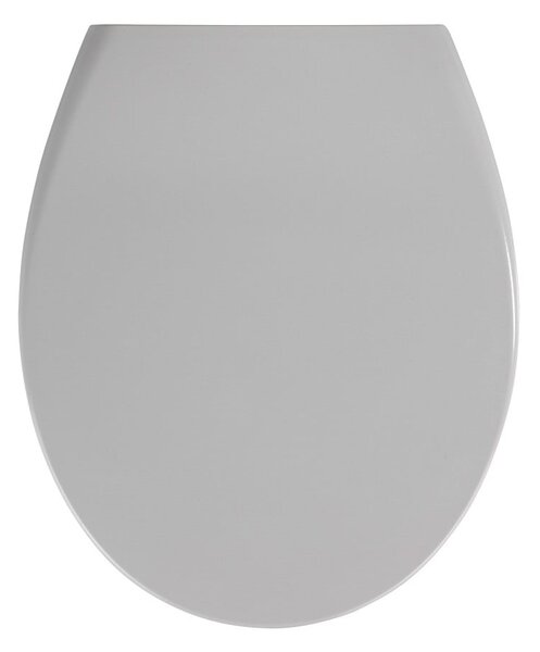 Sedile per wc grigio chiaro con chiusura facilitata , 44,5 x 37,5 cm Samos - Wenko