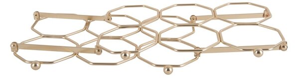 Portabottiglie pieghevole in metallo color oro Honeycomb - PT LIVING
