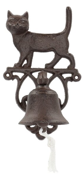 Campana da parete in ghisa con motivo a gatto - Esschert Design