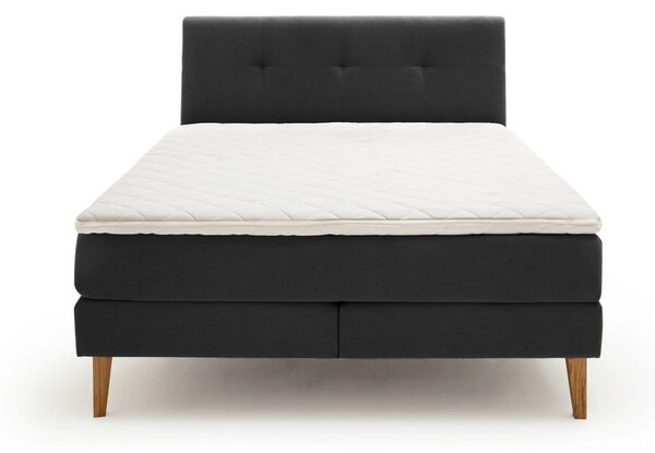Letto boxspring color antracite 180x200 cm Stockholm – Meise Möbel