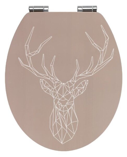 Sedile per wc in bambù e cartone, 44 x 37,5 cm Stag - Wenko