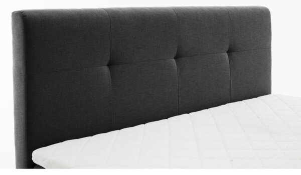 Letto boxspring color antracite 180x200 cm Stockholm – Meise Möbel
