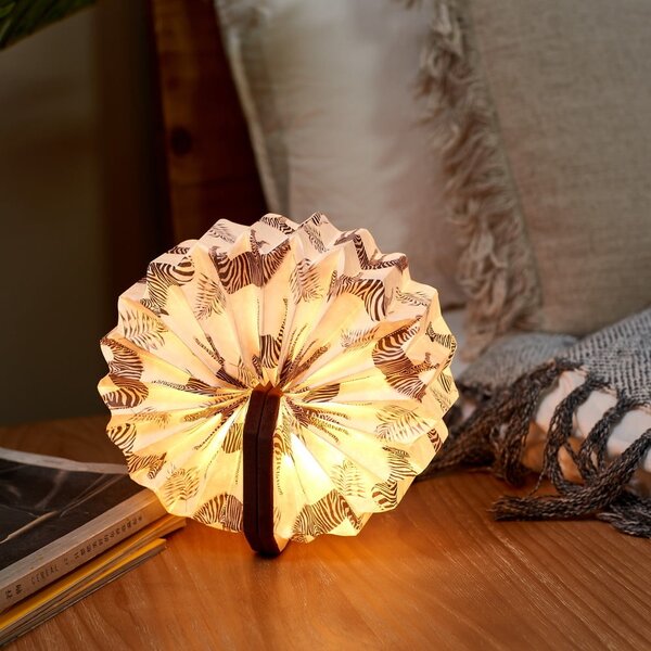 Decorazione luminosa marrone scuro con ricarica USB Velvet Accordion – Gingko