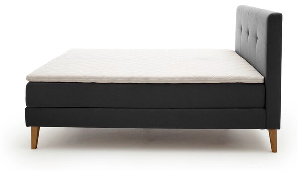 Letto boxspring color antracite 180x200 cm Stockholm – Meise Möbel