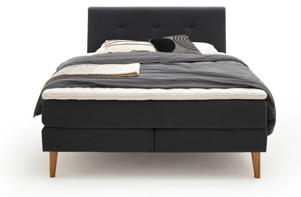 Letto boxspring color antracite 180x200 cm Stockholm – Meise Möbel