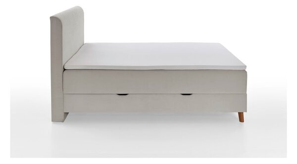 Letto boxspring beige con contenitore 160x200 cm Memphis - Meise Möbel