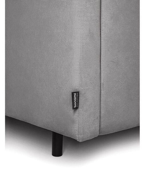 Divano grigio allungabile/con contenitore con rivestimento in velluto a coste 215 cm Bjork – Bonami Selection