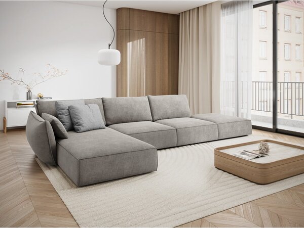 Divano angolare grigio chiaro (angolo sinistro) Vanda - Mazzini Sofas