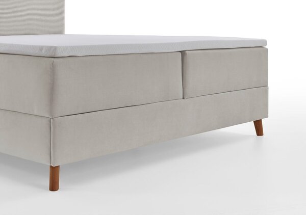 Letto boxspring beige con contenitore 160x200 cm Memphis - Meise Möbel