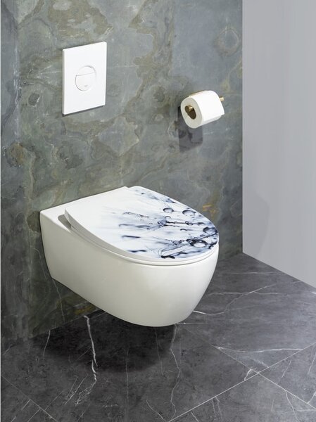 Sedile per wc con chiusura automatica 36,5 x 45 cm Sereno - Wenko