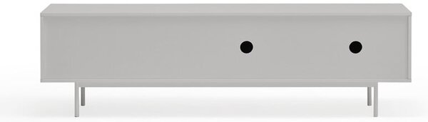 Mobile TV grigio-color legno naturale effetto rovere 180x52 cm Sierra - Teulat