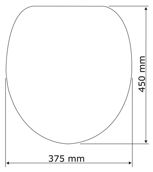 Sedile per wc con chiusura facilitata , 45 x 37,5 cm Astera - Wenko