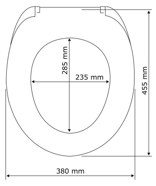 Sedile per wc con chiusura facilitata , 45 x 37,5 cm Astera - Wenko