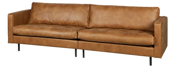 Divano marrone con rivestimento in finta pelle 277 cm Rodeo – WOOOD