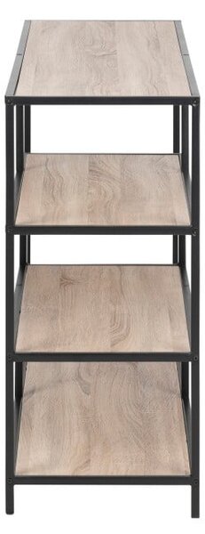Libreria in rovere nero/naturale 114x78 cm Seaford - Actona