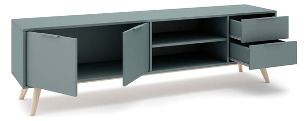 Mobile TV verde polveroso 180x53x40 cm Pisco – Marckeric