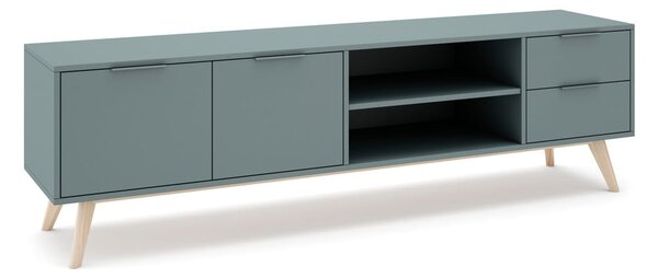 Mobile TV verde polveroso 180x53x40 cm Pisco – Marckeric