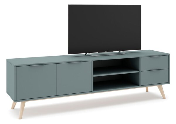 Mobile TV verde polveroso 180x53x40 cm Pisco – Marckeric