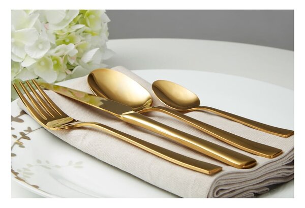 Posate in acciaio inox color oro 16 pezzi Avie - Premier Housewares