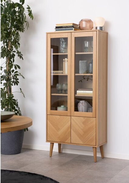 Vetrina in rovere 80x178 cm Nagano - Actona