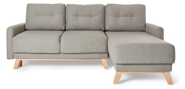 Divano letto ad angolo variabile grigio chiaro Pop - Bonami Selection