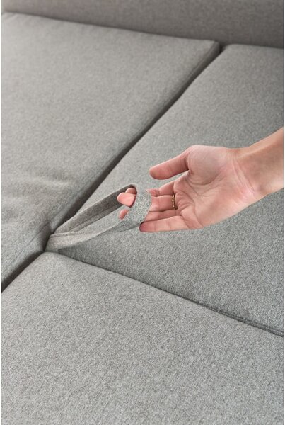 Divano letto ad angolo variabile grigio chiaro Pop - Bonami Selection