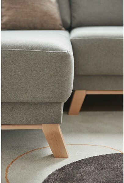 Divano letto ad angolo variabile grigio chiaro Pop - Bonami Selection