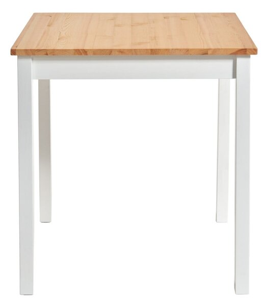 Tavolo da pranzo in legno di pino con struttura bianca , 70 x 70 cm Sydney - Bonami Essentials