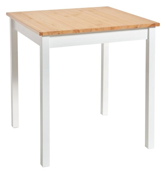 Tavolo da pranzo in legno di pino con struttura bianca , 70 x 70 cm Sydney - Bonami Essentials