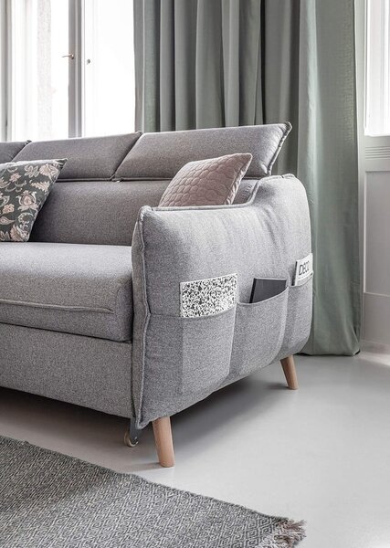 Divano letto angolare grigio chiaro (angolo sinistro) Sweet Harmony - Miuform