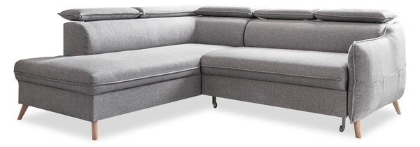 Divano letto angolare grigio chiaro (angolo sinistro) Sweet Harmony - Miuform