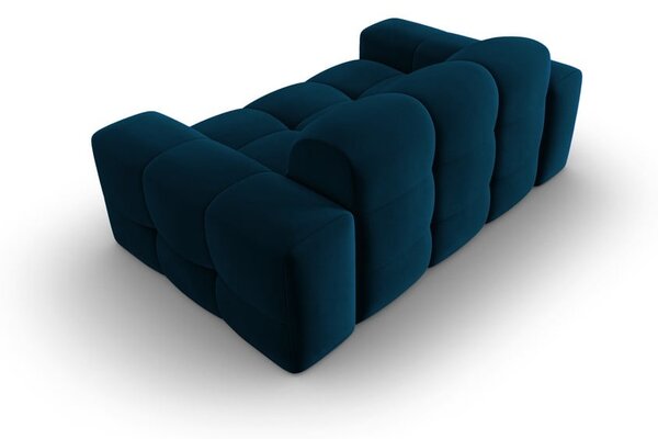 Divano in velluto blu scuro 156 cm Kendal - Micadoni Home