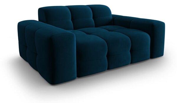 Divano in velluto blu scuro 156 cm Kendal - Micadoni Home