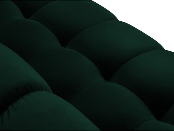 Divano angolare in velluto verde scuro, angolo sinistro Bali - Cosmopolitan Design