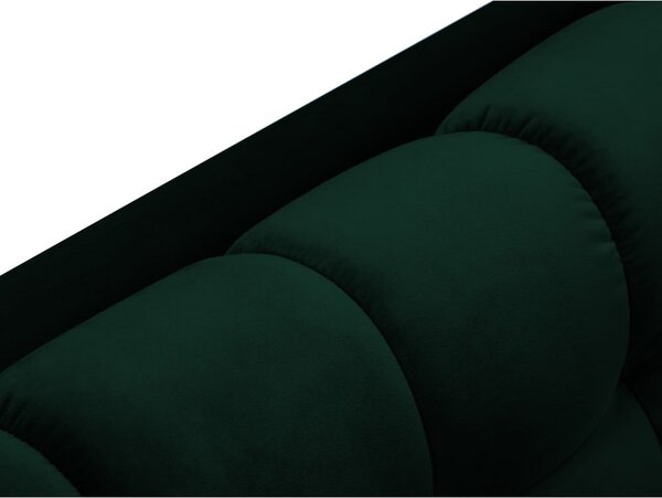 Divano angolare in velluto verde scuro, angolo sinistro Bali - Cosmopolitan Design