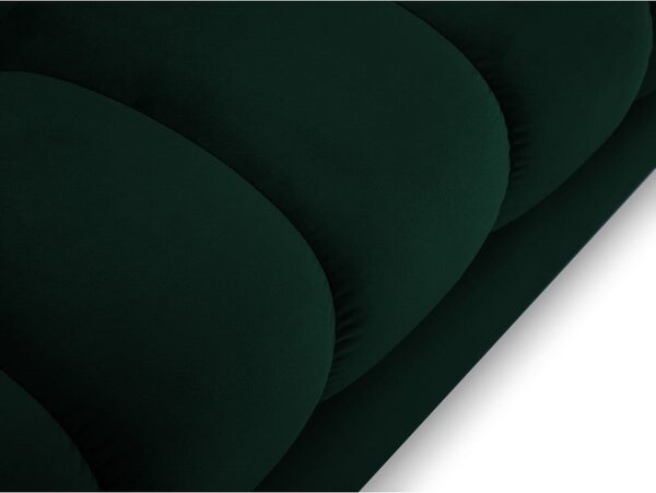 Divano angolare in velluto verde scuro, angolo sinistro Bali - Cosmopolitan Design