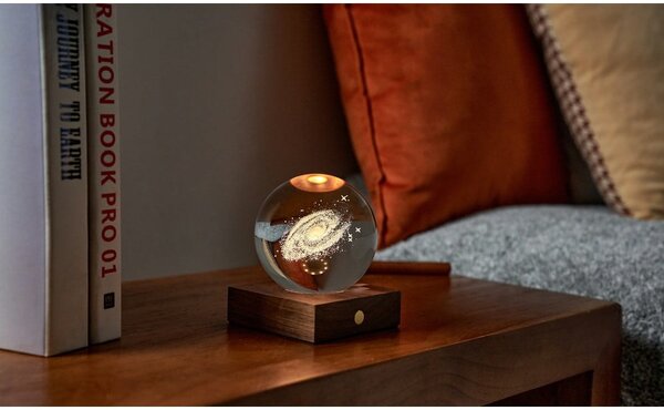 Decorazione luminosa marrone scuro con ricarica USB Amber – Gingko