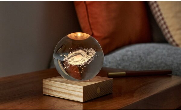 Decorazione luminosa marrone scuro con ricarica USB Amber – Gingko