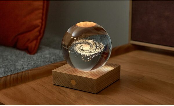 Decorazione luminosa marrone scuro con ricarica USB Amber – Gingko