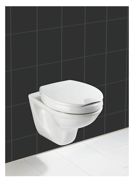 Sedile per wc leggermente rialzato con chiusura facilitata per anziani , 43,5 x 37 cm Secura - Wenko
