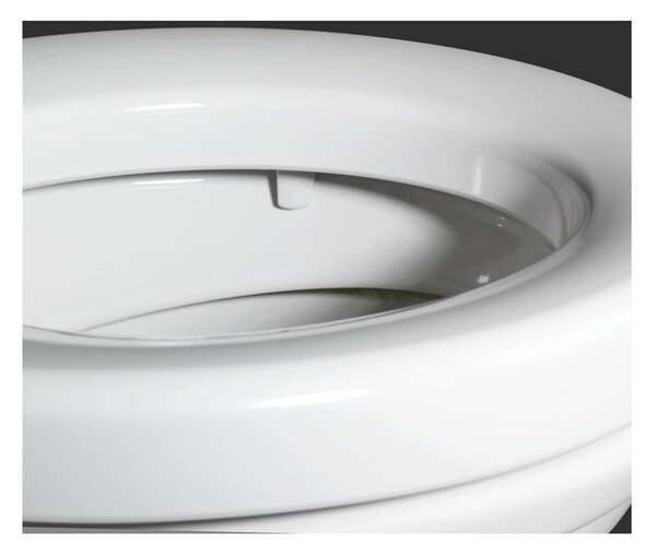 Sedile per wc leggermente rialzato con chiusura facilitata per anziani , 43,5 x 37 cm Secura - Wenko