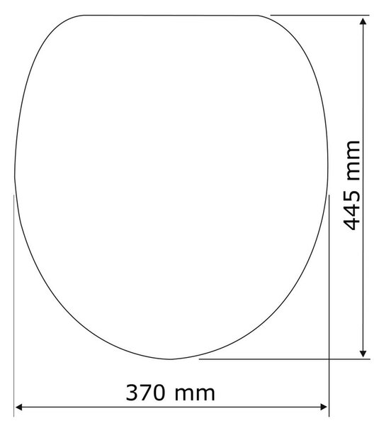 Sedile per wc bianco con chiusura facilitata , 44,5 x 37 cm Rieti - Wenko
