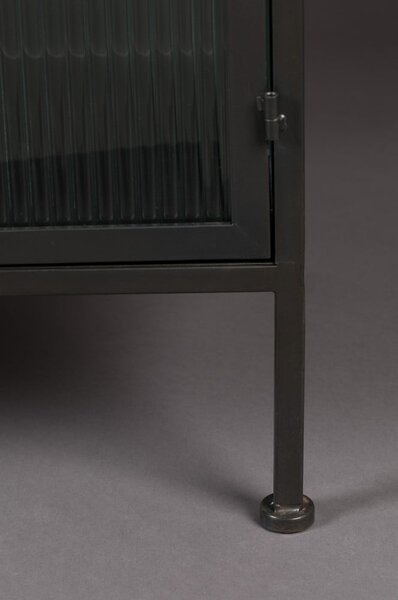 Vetrina in metallo nero 150x80 cm Boli - Dutchbone