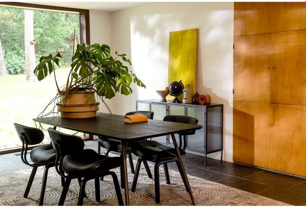 Vetrina in metallo nero 150x80 cm Boli - Dutchbone